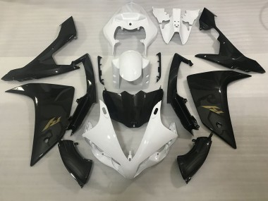 Shop White and Carbon Style Yamaha R1 Motorcycle Fairings 07-08