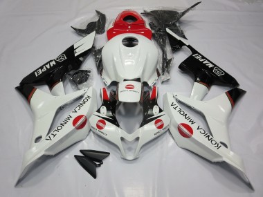 Shop White and Red KM Honda CBR600RR Motorcycle Fairings 07-08