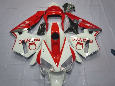 Shop White and Red Pramac Honda CBR600RR Motorcycle Fairings 03-04