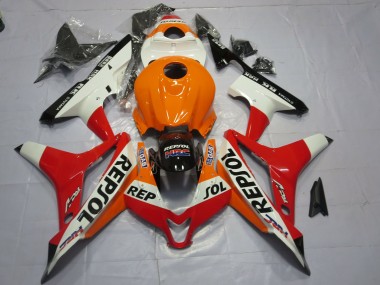 Shop White Repsol Honda CBR600RR Motorcycle Fairings 07-08