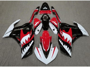 Shop White Shark & Red Yamaha R3 Motorcycle Fairings 15-18