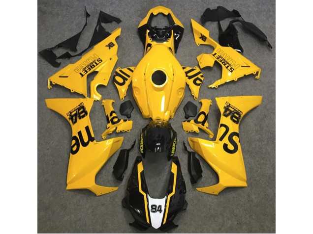 Shop Yellow Street Flava Honda CBR1000RR Motorcycle Fairings 17-19